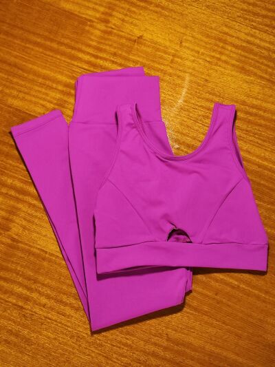 Imagem de Conjunto Leg e Top de Cor Rosa BJRS1 - Tamanho Único 38 ao 42